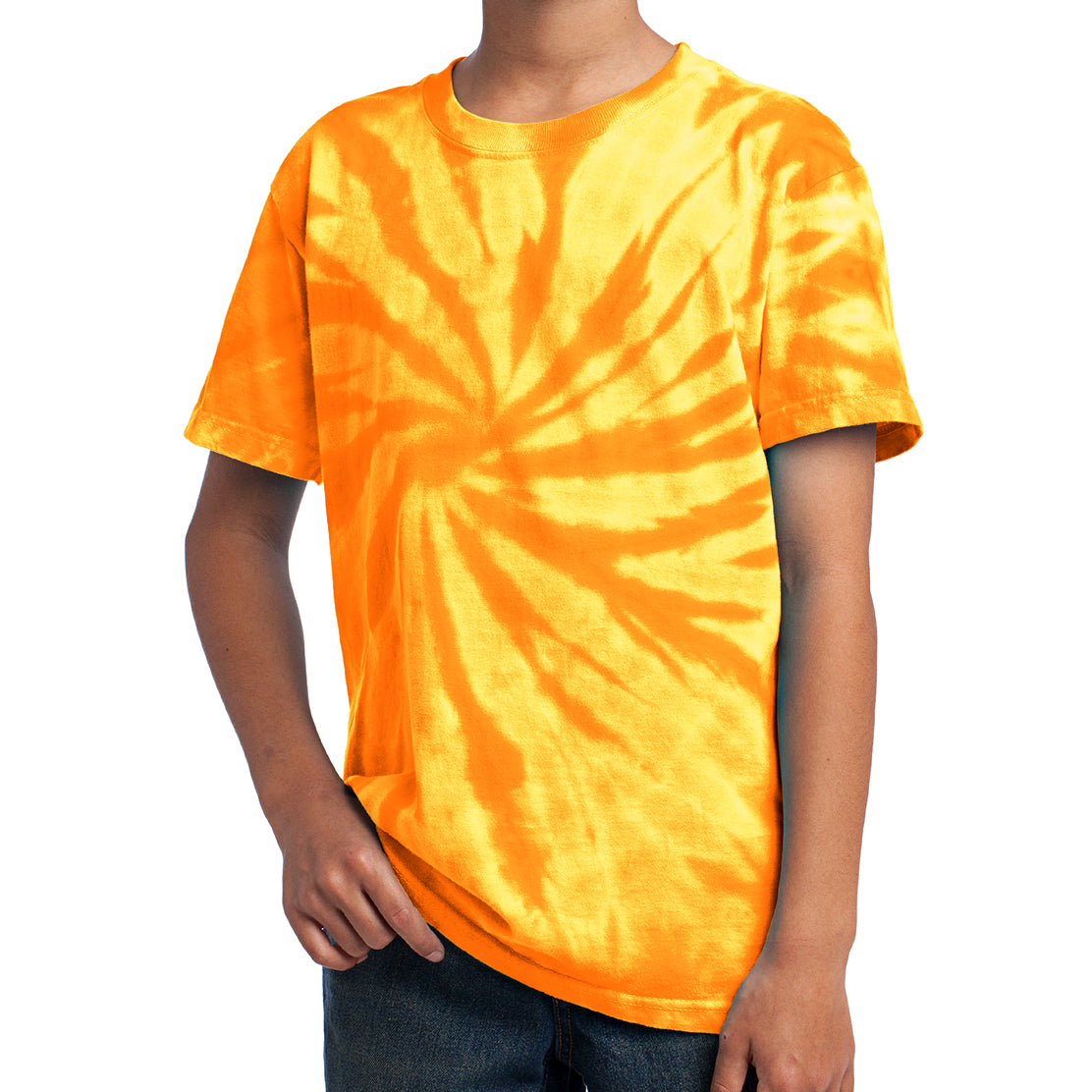 Youth Tie-Dye Tee - Gold