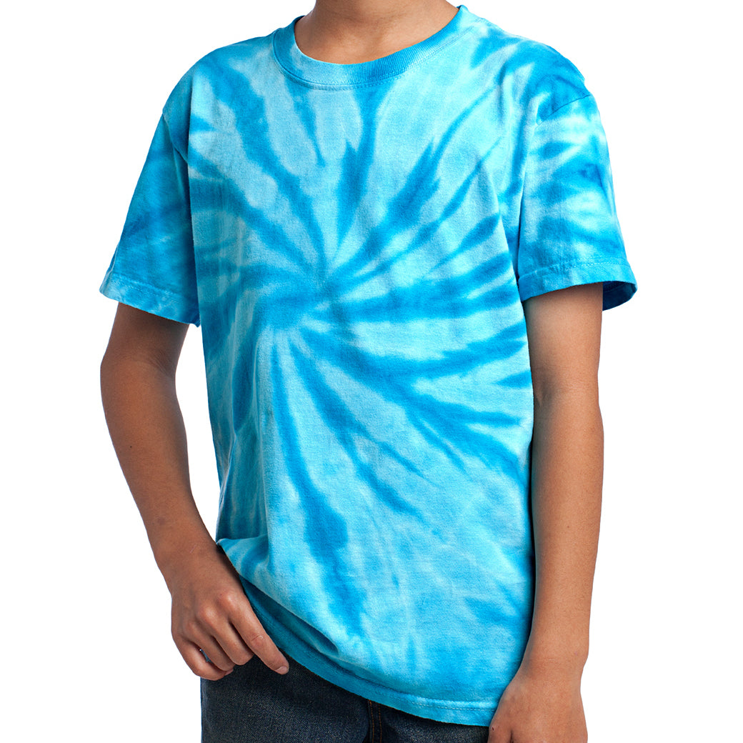 Youth Tie-Dye Tee - Turquoise