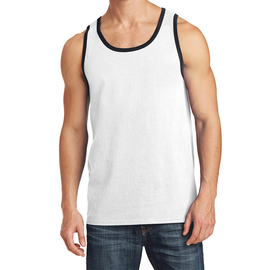 Mens Solid Cotton Tank Top Sleeveless Tee Shirt for Sports, Gym, Fitness, Beach