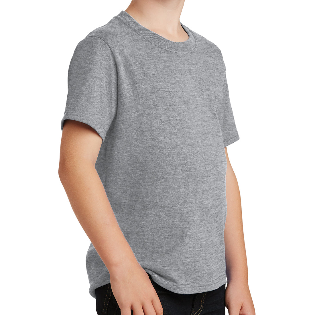 Youth Core Cotton Tee - Athletic Heather