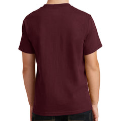 Youth Core Cotton Tee - Athletic Maroon