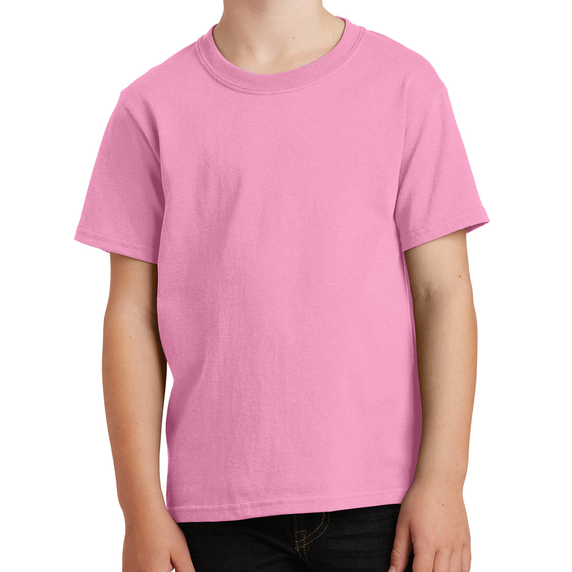 Youth Core Cotton Tee - Candy Pink