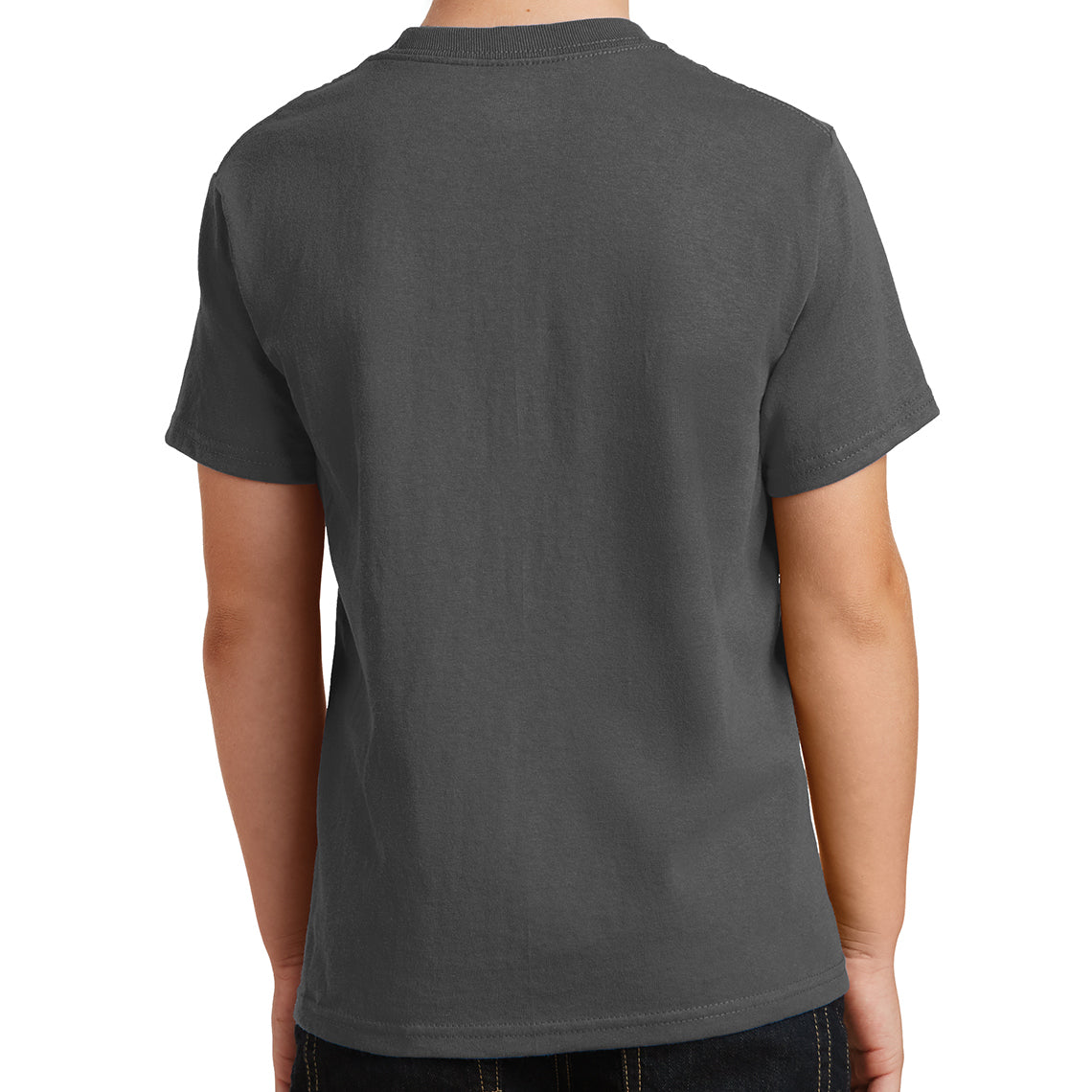 Youth Core Cotton Tee - Charcoal