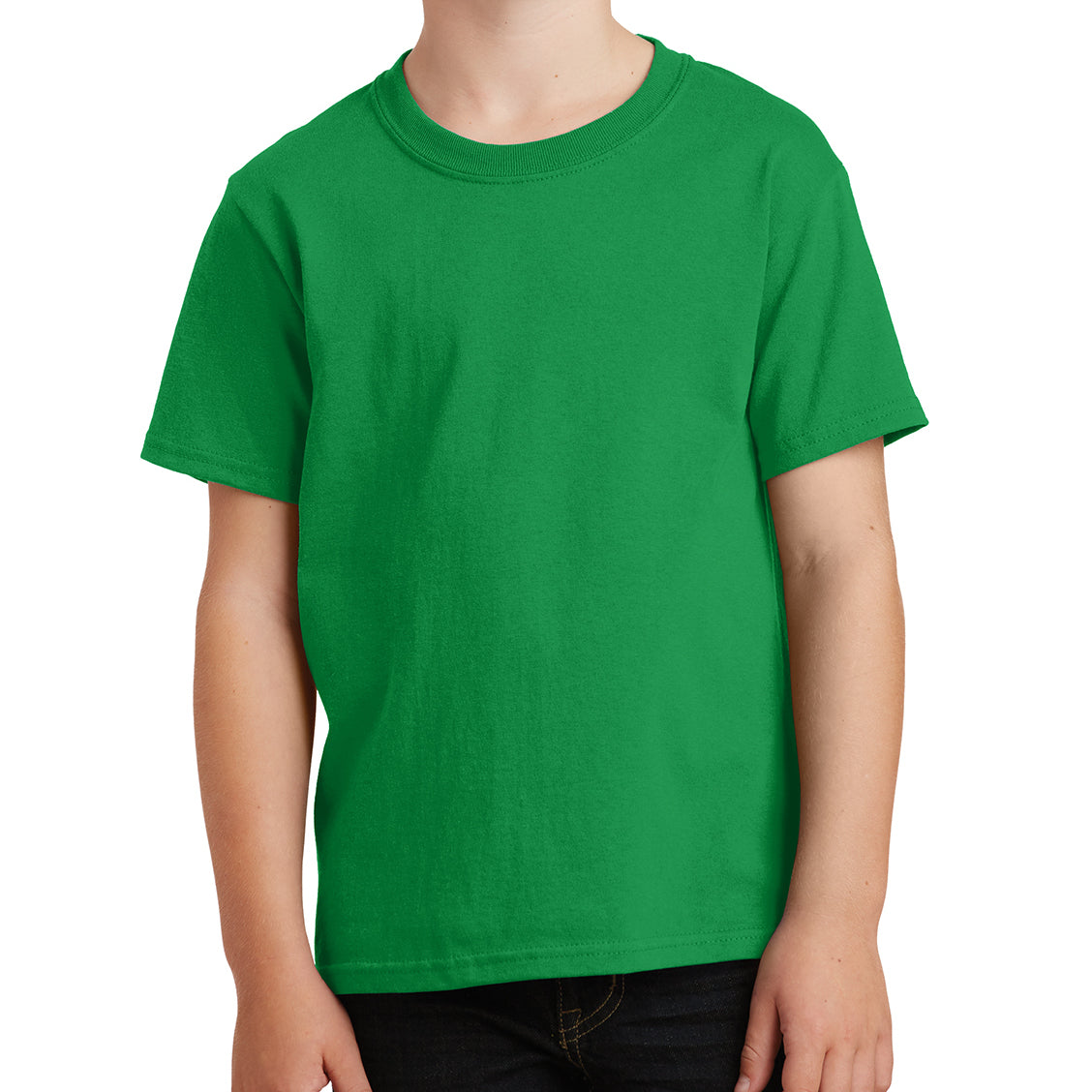 Youth Core Cotton Tee - Clover Green