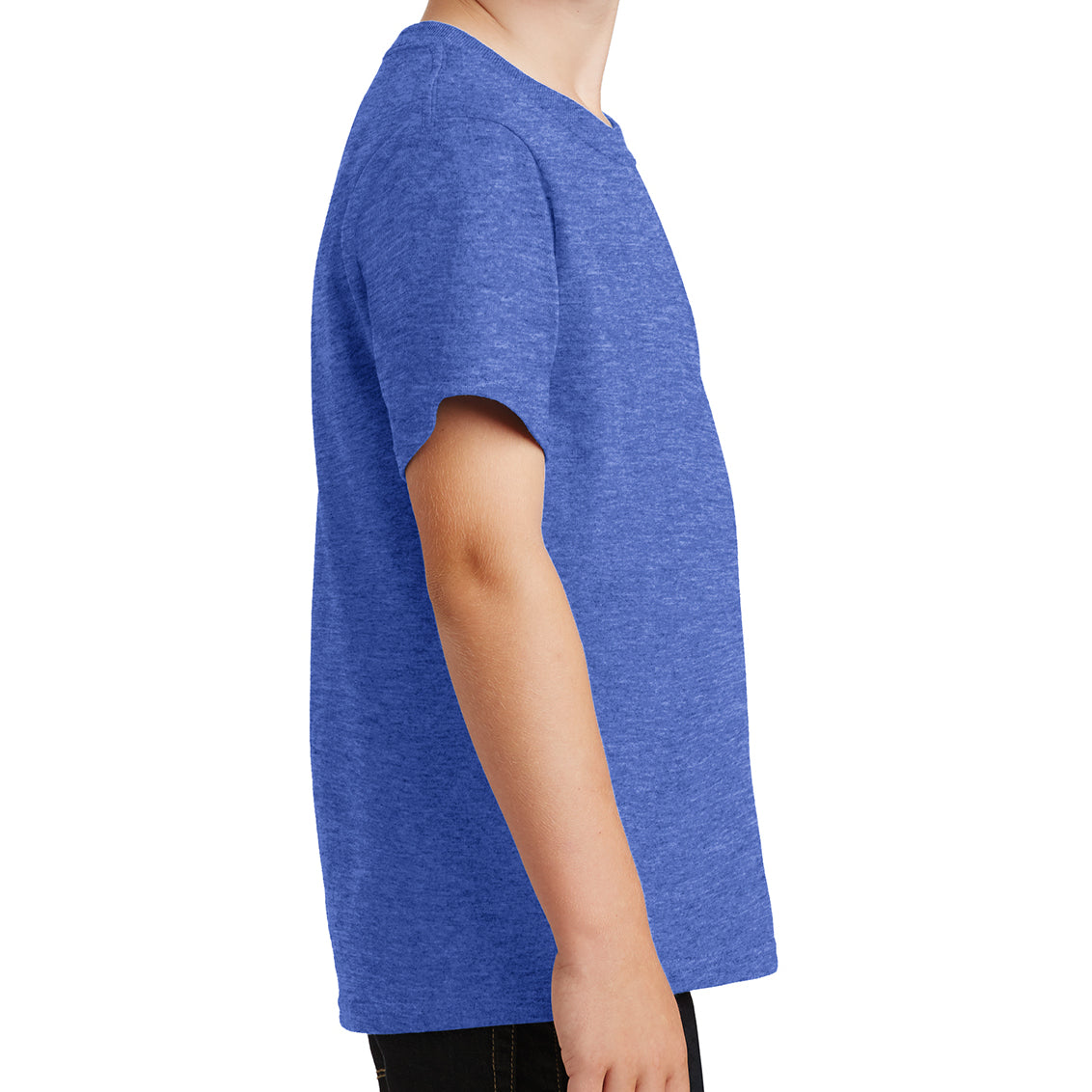 Youth Core Cotton Tee - Heather Royal