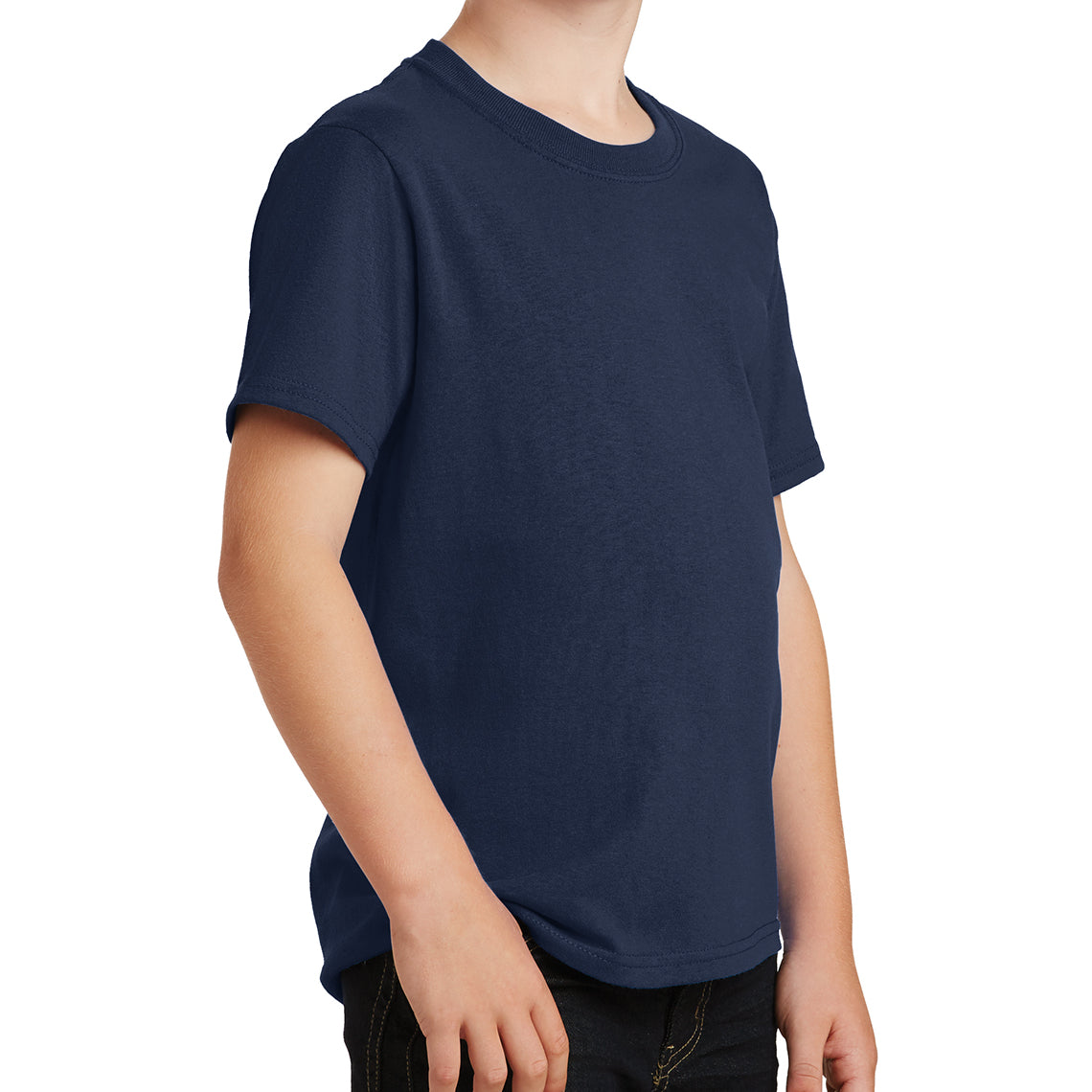 Youth Core Cotton Tee - Navy