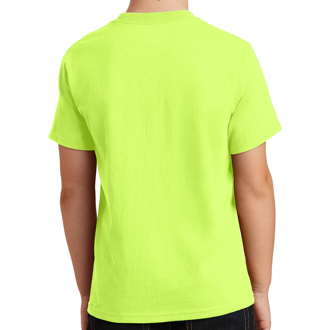 Youth Core Cotton Tee - Neon Yellow