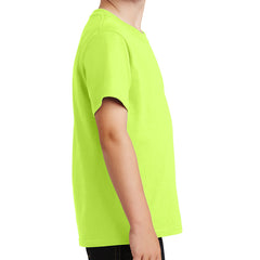 Youth Core Cotton Tee - Neon Yellow