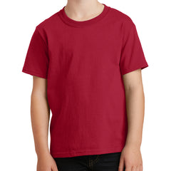 Youth Core Cotton Tee - Red