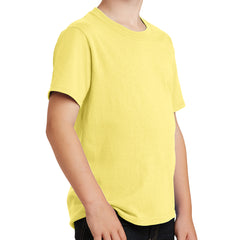 Youth Core Cotton Tee - Yellow