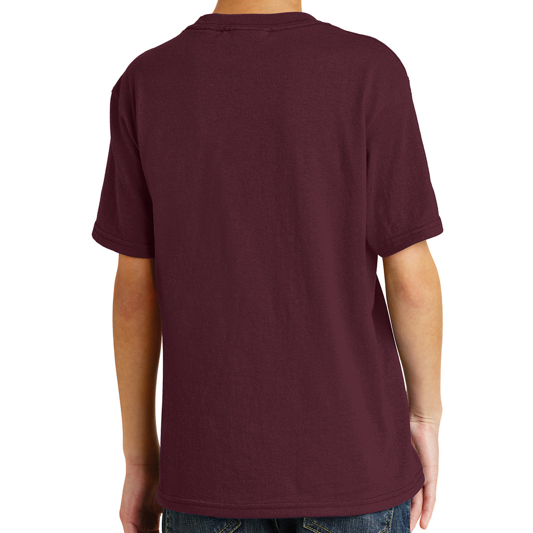 Youth Core Blend Tee - Athletic Maroon