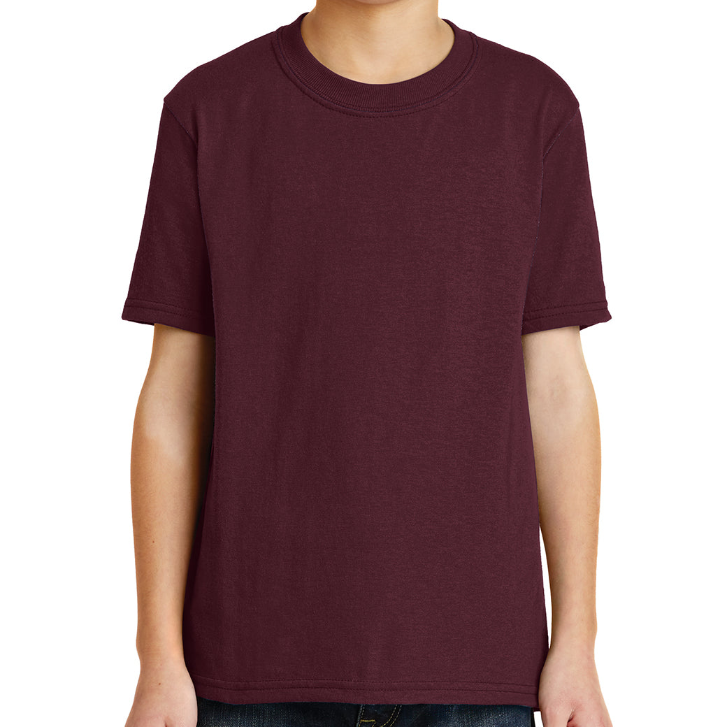 Youth Core Blend Tee - Athletic Maroon