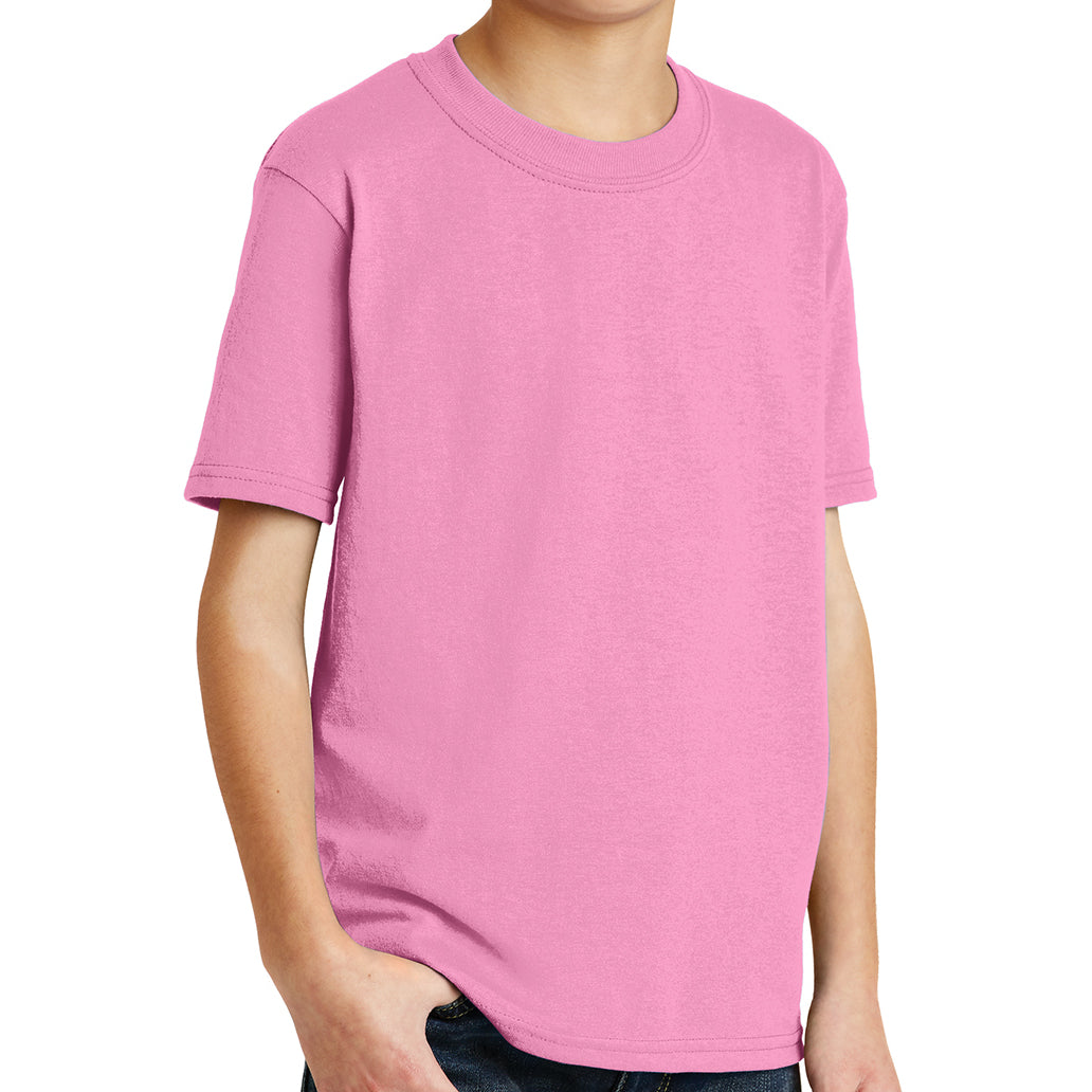 Youth Core Blend Tee - Candy Pink