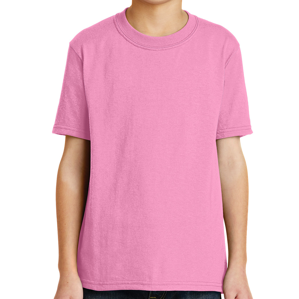 Youth Core Blend Tee - Candy Pink
