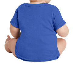 Infant Short Sleeve Baby Rib Bodysuit - Royal