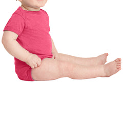 Infant Vintage Fine Jersey Bodysuit - Vintage Hot Pink