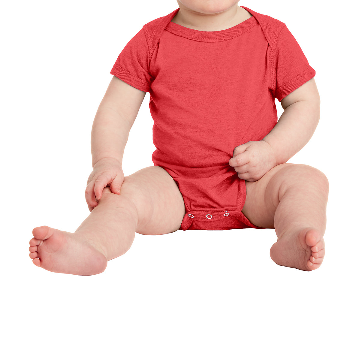 Infant Vintage Fine Jersey Bodysuit - Vintage Red