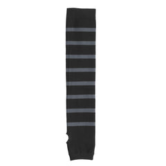 Striped Arm Socks - Black/ Iron Grey