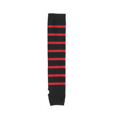 Striped Arm Socks - Black/ True Red