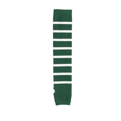Striped Arm Socks - Forest Green/ White