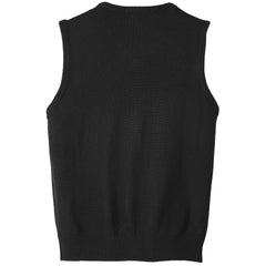 Mafoose Men's Value V-Neck Sweater Vest Black-Back