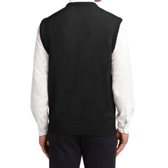 Mafoose Men's Value V-Neck Sweater Vest Black-Back