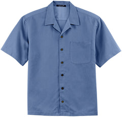 Mafoose Men's Easy Care Camp Shirt Blue
