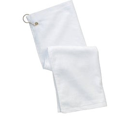 Grommeted Golf Towel - White