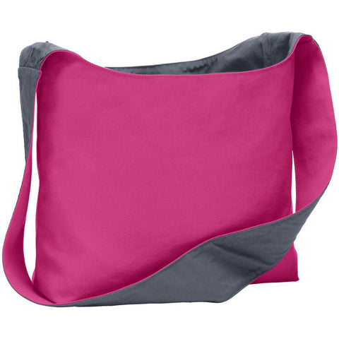 Cotton Canvas Sling Bag Reversible Design with Single Shoulder Strap