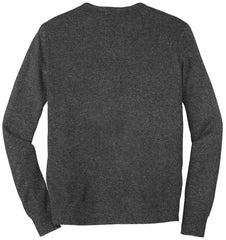 Mafoose Men's Value V-Neck Sweater Charcoal Grey-Back