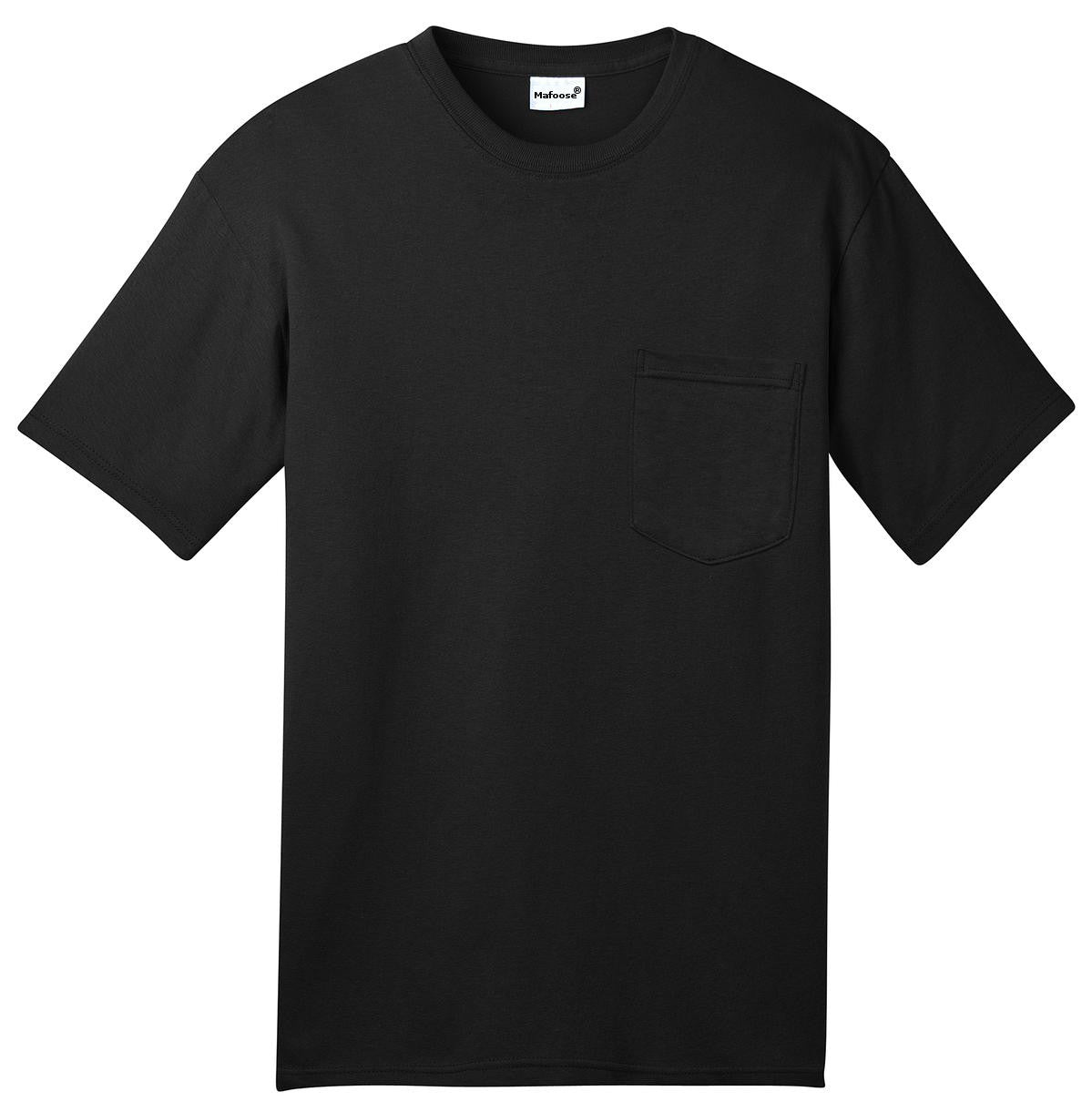Mafoose Men's All American Tee Shirt with Pocket Black-Front