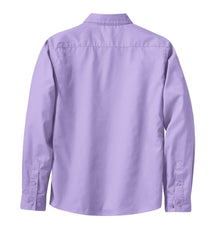 Mafoose Women's Long Sleeve Easy Care Shirt Bright Lavender-Back