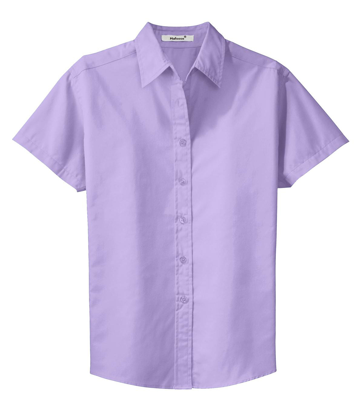 Mafoose Women's Comfortable Short Sleeve Easy Care Shirt Bright Lavender-Front