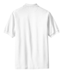 Mafoose Men's 100% Pima Cotton Polo Shirt White-Back