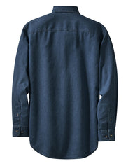 Mafoose Men's Long Sleeve Value Denim Shirt Ink Blue-Back