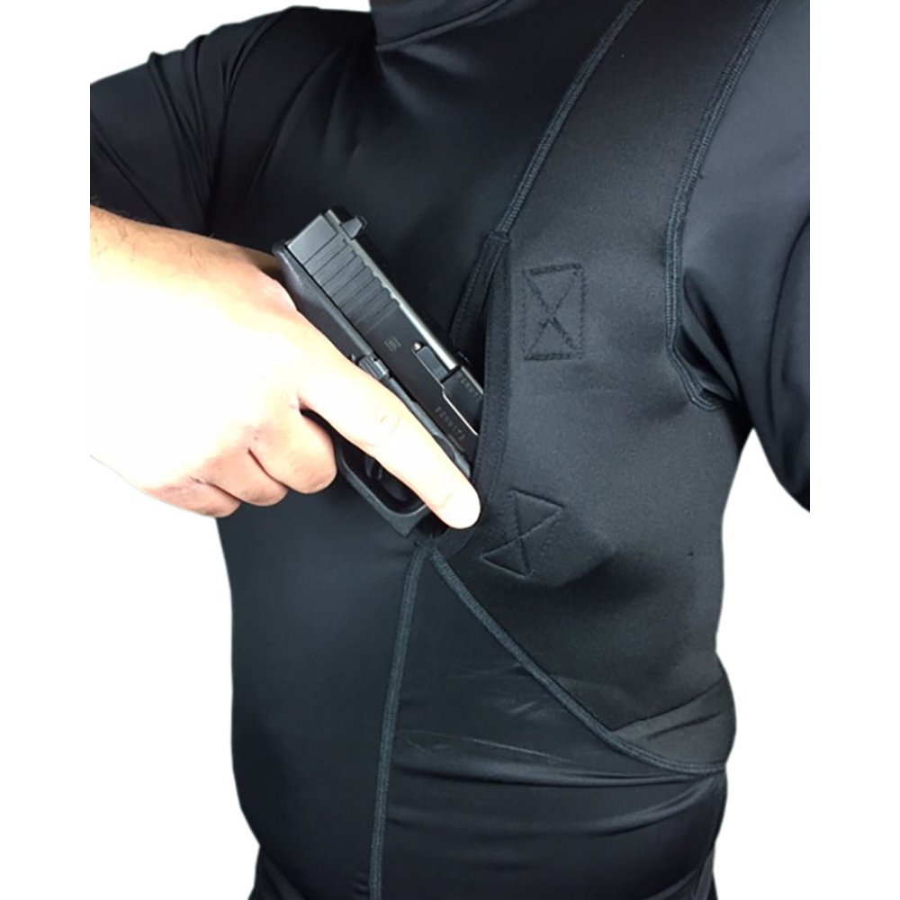 Mafoose Men's Short Sleeve Concealed Carry Gun Holster Shirt Sizes Medium to 4XL