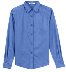 Mafoose Women's Long Sleeve Easy Care Shirt Ultramarine Blue-Front