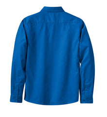 Mafoose Women's Long Sleeve Easy Care Shirt Strong Blue-Back