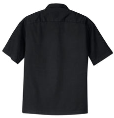 Mafoose Men's Retro Camp Shirt Black/Steel Grey-Back