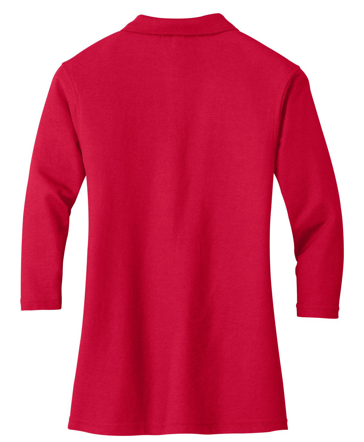 Mafoose Women's Silk Touch Ã‚Â¾ Sleeve Polo Shirt Red-Back