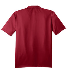 Mafoose Men's Performance Fine Jacquard Polo Rich Red-Back