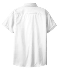 Mafoose Women's Comfortable Short Sleeve Easy Care Shirt White/Light Stone-Back