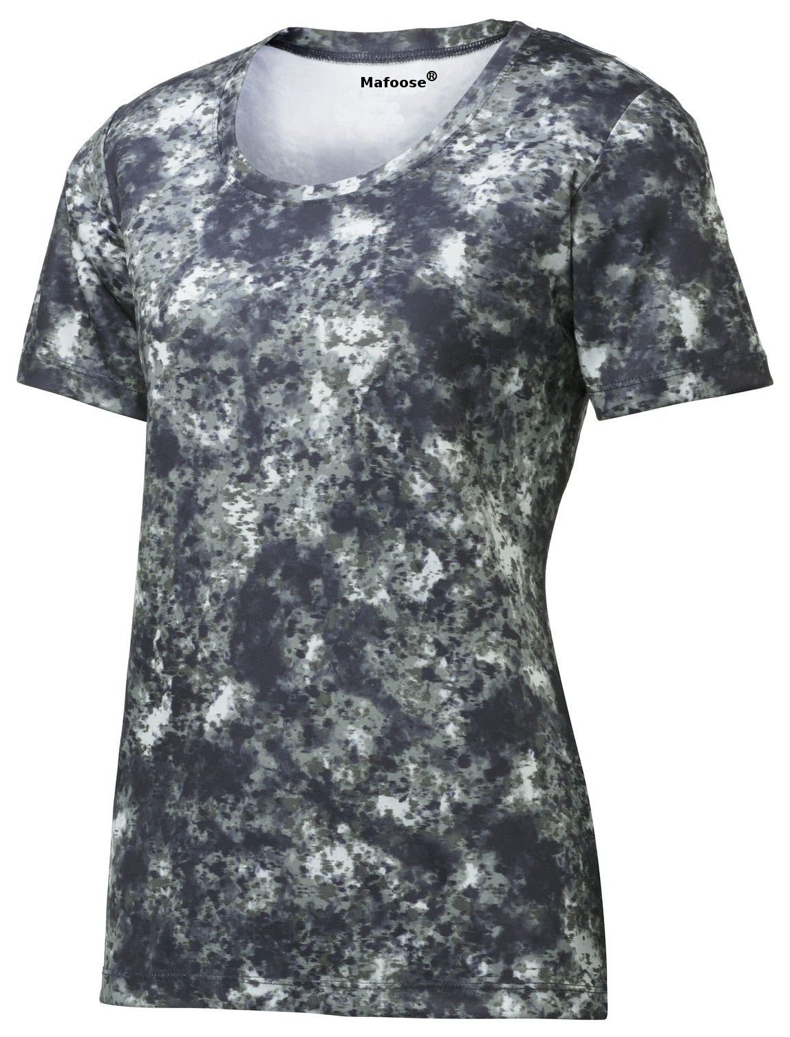 Mafoose Ladies Mineral Freeze Scoop Neck Tee Shirt True Navy-Front