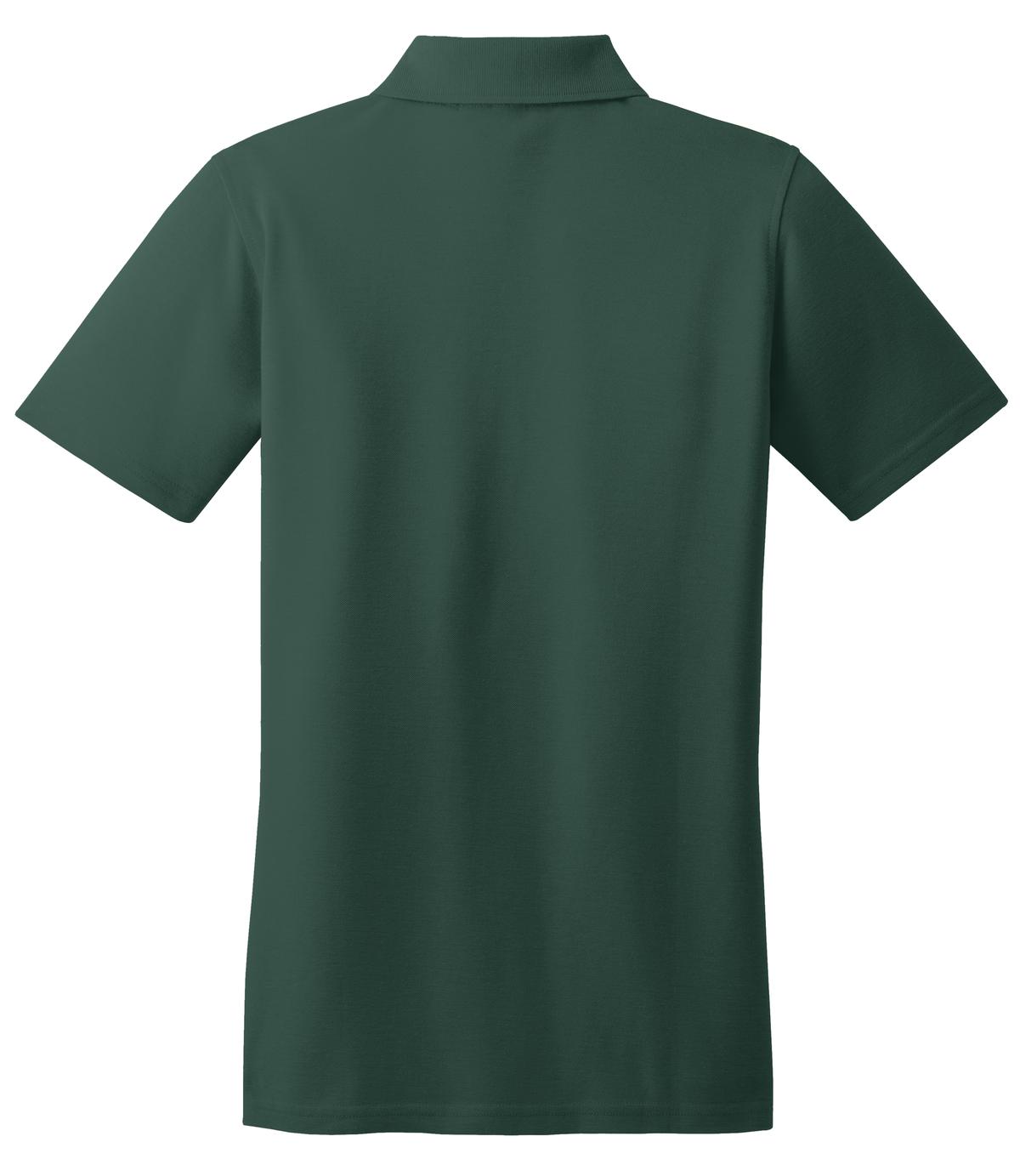 Mafoose Women's Stain Resistant Polo Shirt Dark Green-Back