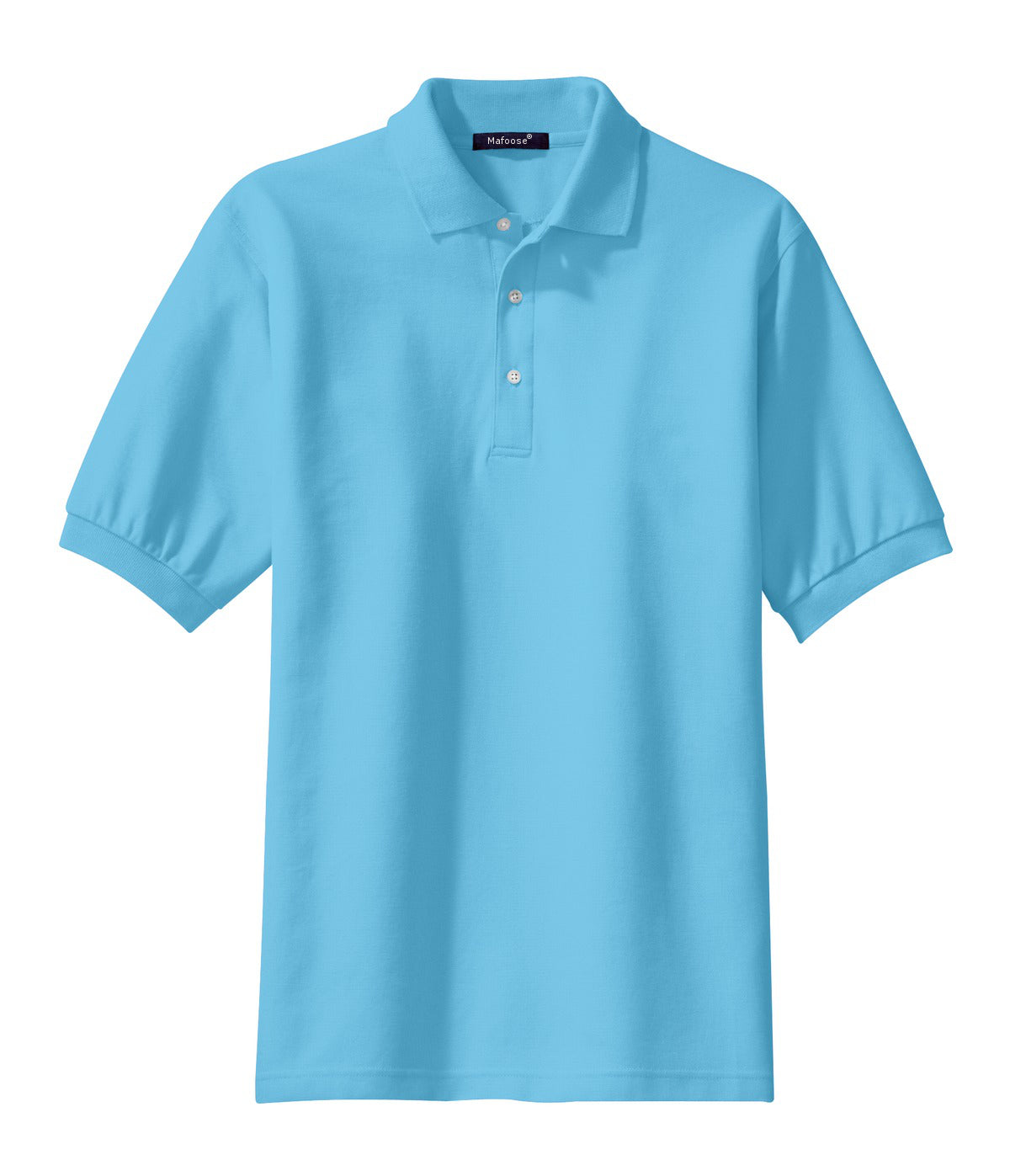 Mafoose Men's 100% Pima Cotton Polo Shirt Blue Surf-Front