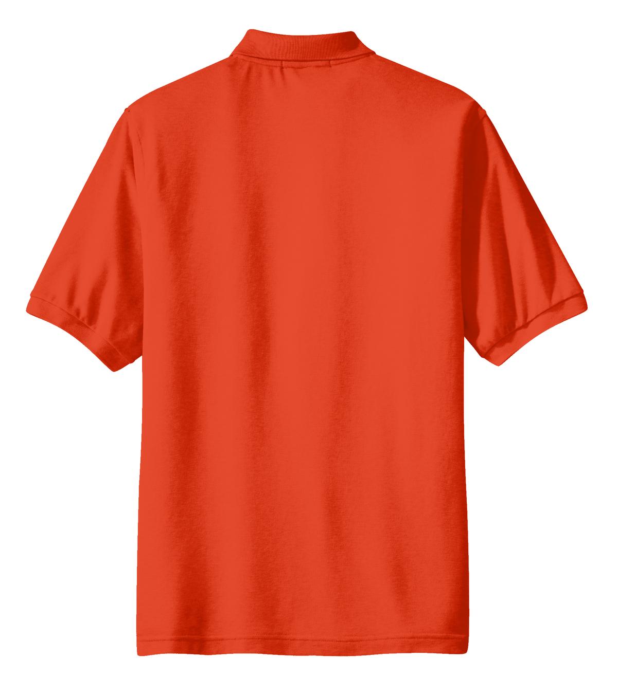 Mafoose Men's Silk Touch Polo with Pocket Orange-Back