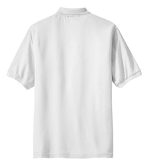 Mafoose Men's Silk Touch Polo with Pocket White-Back
