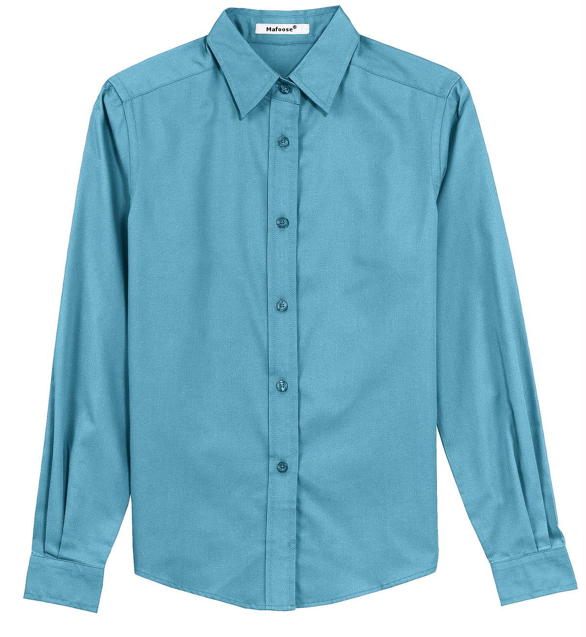Mafoose Women's Long Sleeve Easy Care Shirt Maui Blue-Front