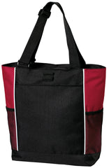 Mafoose Panel Tote Bag Black/ Red
