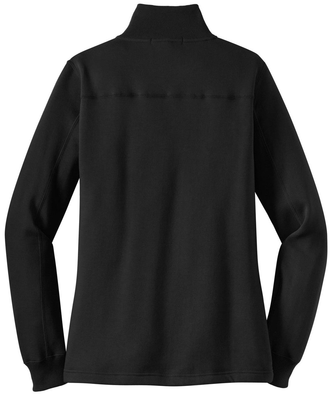 Mafoose Women's 1/4 Zip Sweatshirt Black-Back